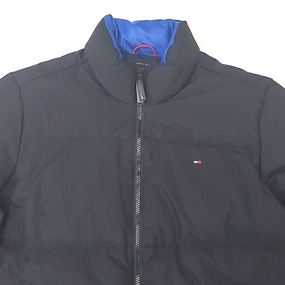 Tommy Hilfiger Puffer Jacket Full Zip Quilted Puff Down Sports Ski Snow Coat Med - Picture 3 of 16